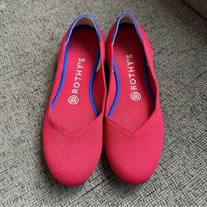 Rothy's The Flat Bright Red Slip on Flats in Size7.5